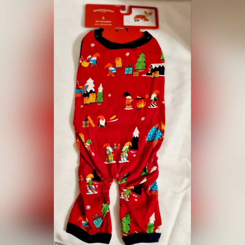 NWT Wondershop Size Small Christmas Gnome Pajamas for Dogs & Cats Super Cute